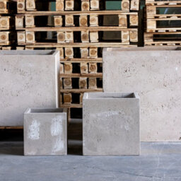 Jōbū Jobu Home - 70Cm Large Square Planter For Shrubs And Small Trees - 246L Cubrosa - Truffle (Taupe Beige Light Brown)