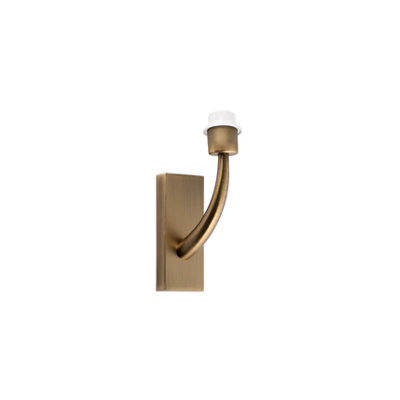 Luminosa Lighting Luminosa Rem 1 Light Indoor Wall Light Antique Gold - Shade Not Included, E27