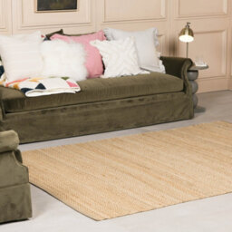 Yolette Artisan Chunky Woven Jute Rug 170X120Cm - thumbnail 1