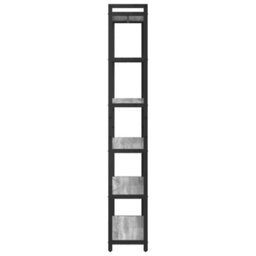 Berkfield Bookcase Grey Sonoma 80 X 30 X 188 Cm Engineered Wood - thumbnail 6