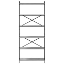 Berkfield Bookcase Grey Sonoma 80 X 30 X 188 Cm Engineered Wood - thumbnail 5