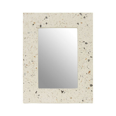 Orsina Small Terrazzo Photo Frame, Compact 4X6 Design With Multicoloured Stone Pattern, Freestanding Display - image 1