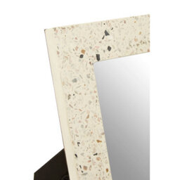 Orsina Small Terrazzo Photo Frame, Compact 4X6 Design With Multicoloured Stone Pattern, Freestanding Display - thumbnail 6