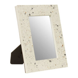 Orsina Small Terrazzo Photo Frame, Compact 4X6 Design With Multicoloured Stone Pattern, Freestanding Display - thumbnail 2