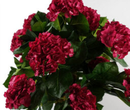 Leaf 75Cm Artificial Pink Bush Hydrangea Plant Potted - thumbnail 3