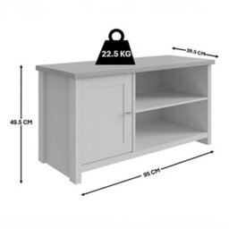 Gfw Lancaster Small Tv Cabinet Cream - thumbnail 6