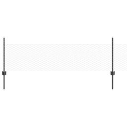 Berkfield Fence Posts 5 Pcs U-Channel Grey 60 Cm Steel - thumbnail 2