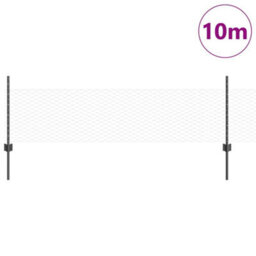 Berkfield Fence Posts 5 Pcs U-Channel Grey 60 Cm Steel - thumbnail 3