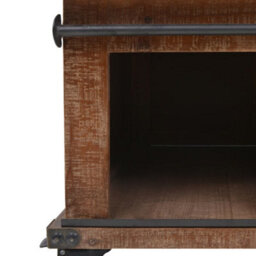 Berkfield Industrial Coffee Table Solid Fir Wood 91X51X38 Cm Brown - thumbnail 8