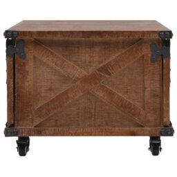 Berkfield Industrial Coffee Table Solid Fir Wood 91X51X38 Cm Brown - thumbnail 3