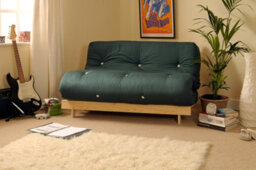 Comfy Living 4Ft Futon Set In Green - thumbnail 1