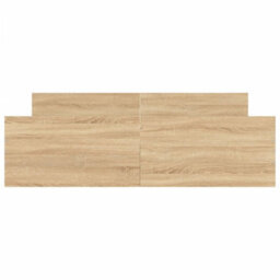 Berkfield Bed Frame With Headboard And Footboard Sonoma Oak 150X200 Cm - thumbnail 4