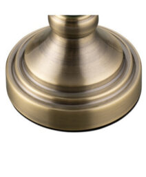 Lighting Supermarket Malham Small Touch Control Table Lamp With Ivory Pleated Shade - Cream & Brass - thumbnail 4