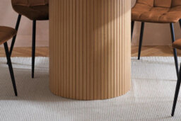 Birlea Axel Round Fluted Dining Set Table With 4 Chairs - thumbnail 4