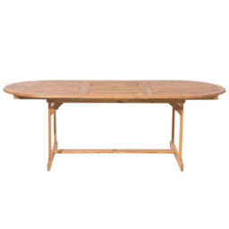 Beliani Garden Dining Set 8 Seater Maui Multicolour Acacia Wood With Cushions - thumbnail 4