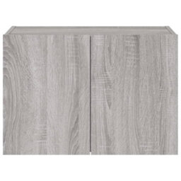 Berkfield Durable Tv Wall Cabinet With Led Lights Grey Sonoma 60X35X41 Cm - thumbnail 8