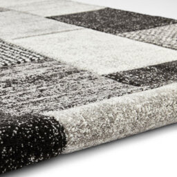 Grey/black Geometric Modern Handmade Rug For Living Room Bedroom And Dining Room-120Cm X 170Cm - thumbnail 7