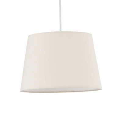 First Choice Lighting Natural Cotton 23Cm Tapered Cylinder Pendant Or Shade - image 1