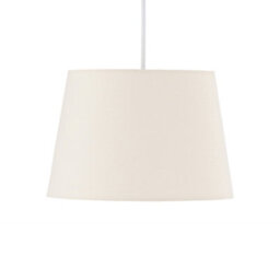 First Choice Lighting Natural Cotton 23Cm Tapered Cylinder Pendant Or Shade - thumbnail 2