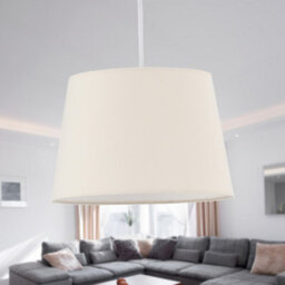 First Choice Lighting Natural Cotton 23Cm Tapered Cylinder Pendant Or Shade - thumbnail 3