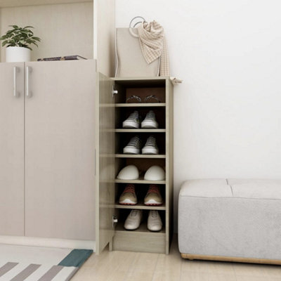 Berkfield Shoe Cabinet Sonoma Oak 32X35X92 Cm Engineered Wood - image 1