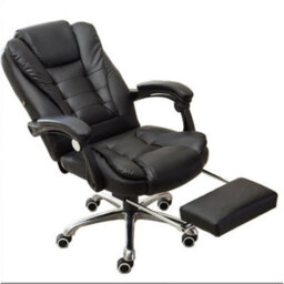 Ergonomic Office Chair Gaming Recliner Executive Computer Chair Pu Footrest - thumbnail 1