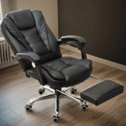 Ergonomic Office Chair Gaming Recliner Executive Computer Chair Pu Footrest - thumbnail 6