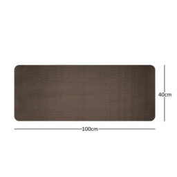 Nicoman Reversible Dual-Colour Grey/brown Pvc Anti Slip Shower Mat Bath Mat - Rectangular 100X40 Cm - thumbnail 4