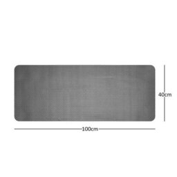 Nicoman Reversible Dual-Colour Grey/brown Pvc Anti Slip Shower Mat Bath Mat - Rectangular 100X40 Cm - thumbnail 3
