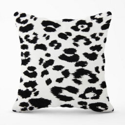 Warren Reed Designer Black Leopard Print Outdoor Cushion 45Cm X 45Cm - thumbnail 1