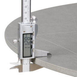 Fativo 2Pcs Round Nesting Coffee Sintered Stone Marble Table Grey End Side Tables Furniture Cross Legs 80Cm & 45Cm - thumbnail 4