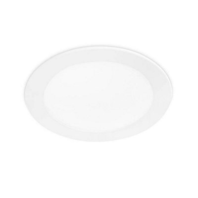 Luminosa Lighting Luminosa Easy Integrated Led Round Recessed Downlight Panel Matt White - Cool White