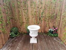 Fluted Design Sandstone Garden Urn - thumbnail 5