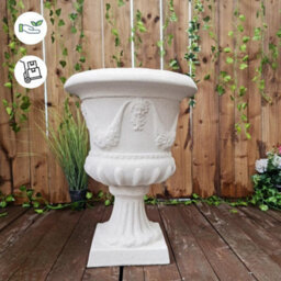 Fluted Design Sandstone Garden Urn - thumbnail 3