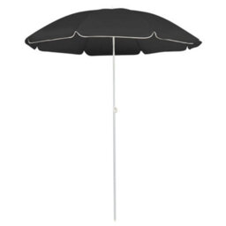 Berkfield Compact Outdoor Parasol  With Steel Pole Anthracite 180 Cm - thumbnail 2