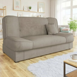 Gabi Comfortable 3 Seater Sofa Bed With Storage And Sleeping Function Grey