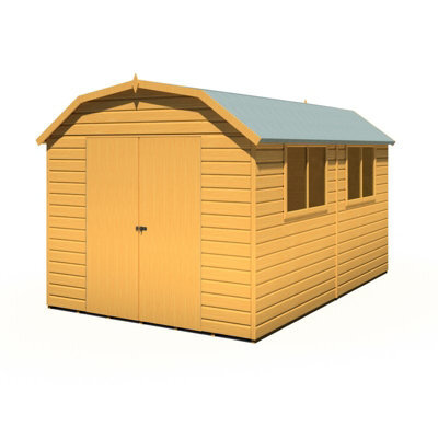 Shire Barn 12X8 Dd Premium Sheds - L257.4 X W371.4 X H225.6 Cm - image 1