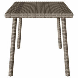 Walplus Garden Coffee Table Rectangular Grey 80X40X37 Cm Poly Rattan - thumbnail 5