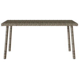 Walplus Garden Coffee Table Rectangular Grey 80X40X37 Cm Poly Rattan - thumbnail 4