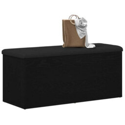 Walplus Storage Bench Black Oak 102 X 42 X 45 Cm Engineered Wood - thumbnail 3