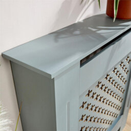 Grey Small Radiator Cover Mdf Wooden Home Decorative - thumbnail 4