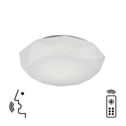 Luminosa Lighting Luminosa Diamante Smart Ceiling, 56W Led, 3000-5000K Tuneable White, 4000Lm, Remote Control, App, Voice Control, White - thumbnail 2