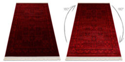 RugsX Orient 5365 Carpet Burgundy Black Frame, Oriental, With Fringes 150X230 Cm - thumbnail 3