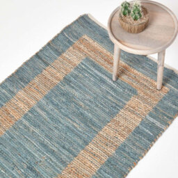 Homescapes Veranda Grey And Nude Hemp Chindi Rug, 120 X 170 Cm - thumbnail 1