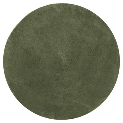 Berkfield Modern Rug Huarte Short Pile Soft And Washable Forest Green Size  80 Cm