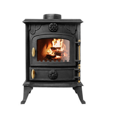 Sundaze 5Kw Multifuel Stove Log Burner Fireplace Cast Iron Defra Approved Eco Design - image 1