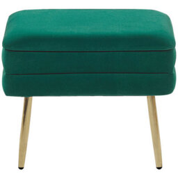 Beliani Upholstered Storage Bench Odessa Velvet Dark Green - thumbnail 5