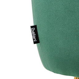 Beliani Armchair Laconia Velvet Dark Green - thumbnail 8