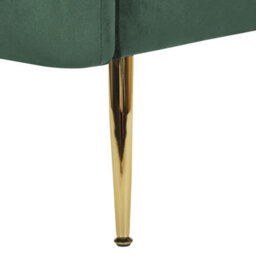 Beliani Armchair Laconia Velvet Dark Green - thumbnail 7