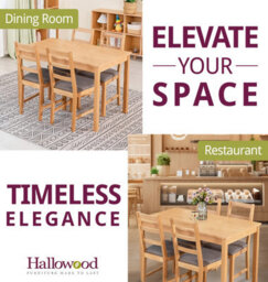Hallowood Furniture Waverly Oak Dining Table (Tab1200) Set With 4 Small Ladder Back Chairs (Grey Seat) - thumbnail 6